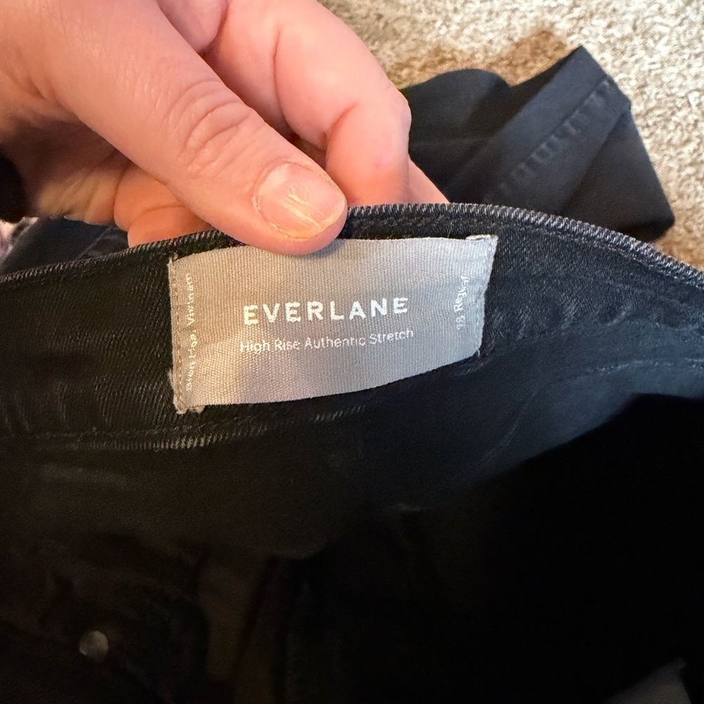 Women's Everlane Black High Rise Skinny Jeans Classic Minimalist Size 28 - Picture 2 of 8